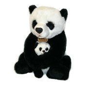 Plyšová hračka - panda s mládětem 27 cm